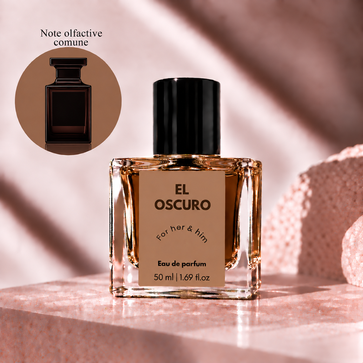 Parfum EL OSCURO by Ebria, 50 ml, inspirat din NOIR DE NOIR - TOM FORD.